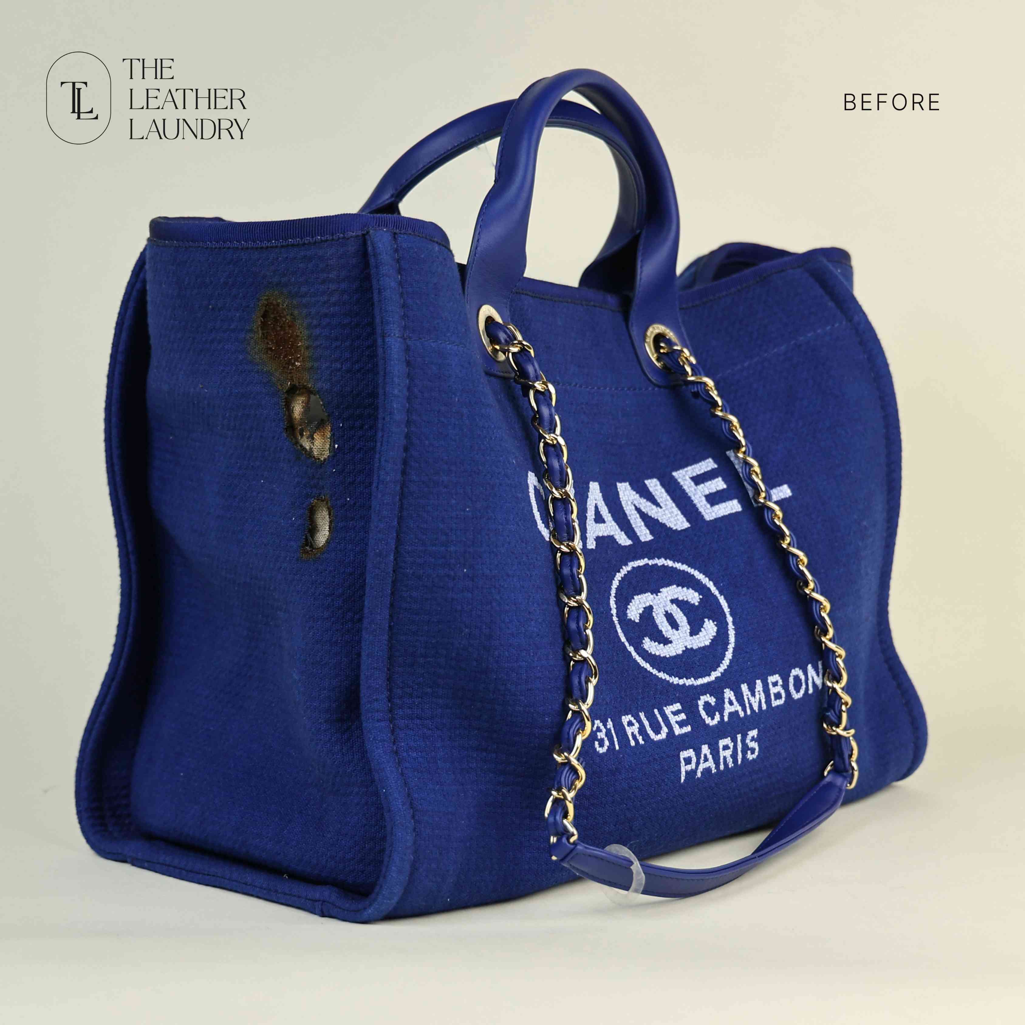 Chanel Burnt Bag Repair