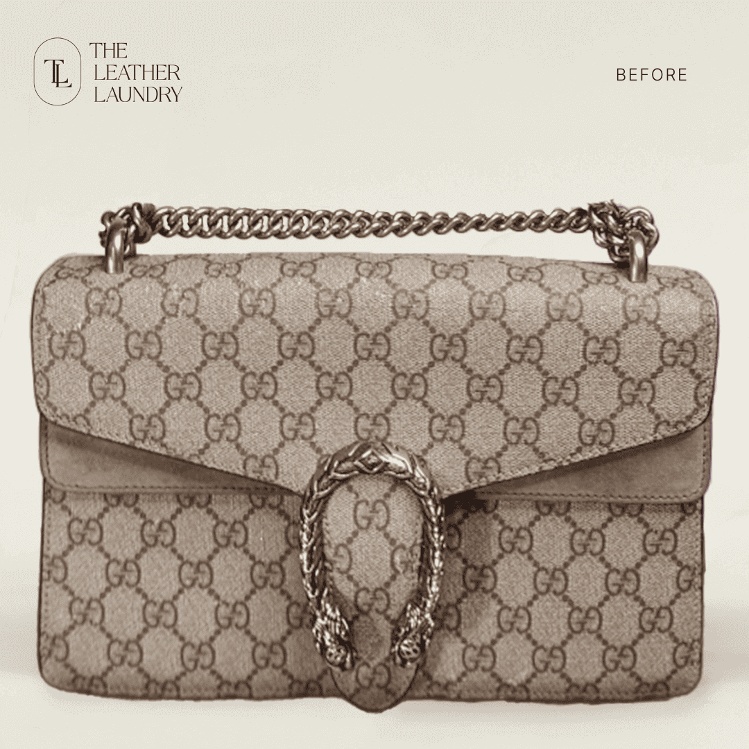 customised leather bag
