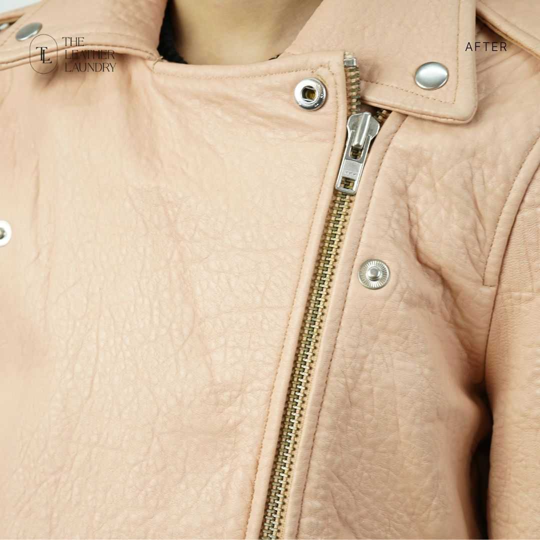 leather jacket polishing