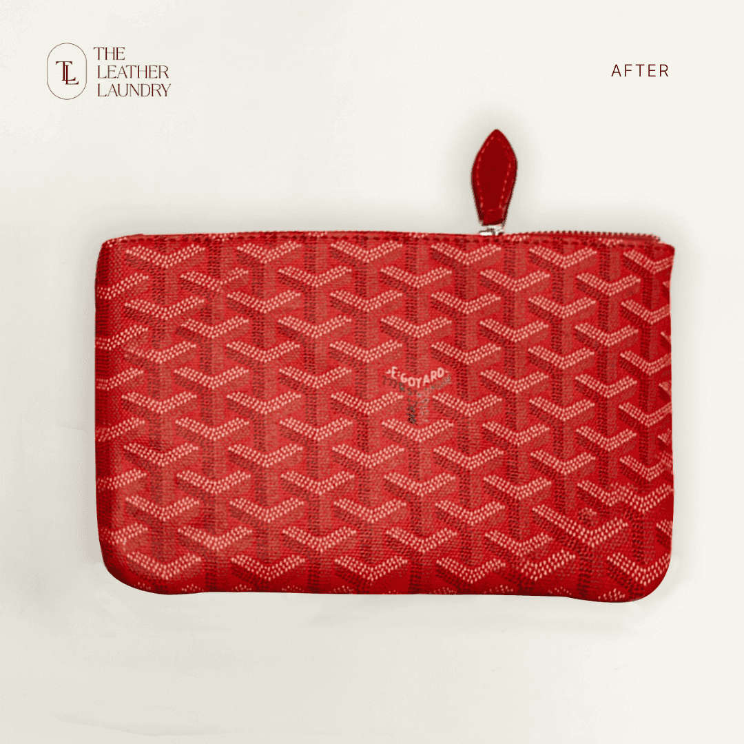 Goyard tote bag to Goyard pouch