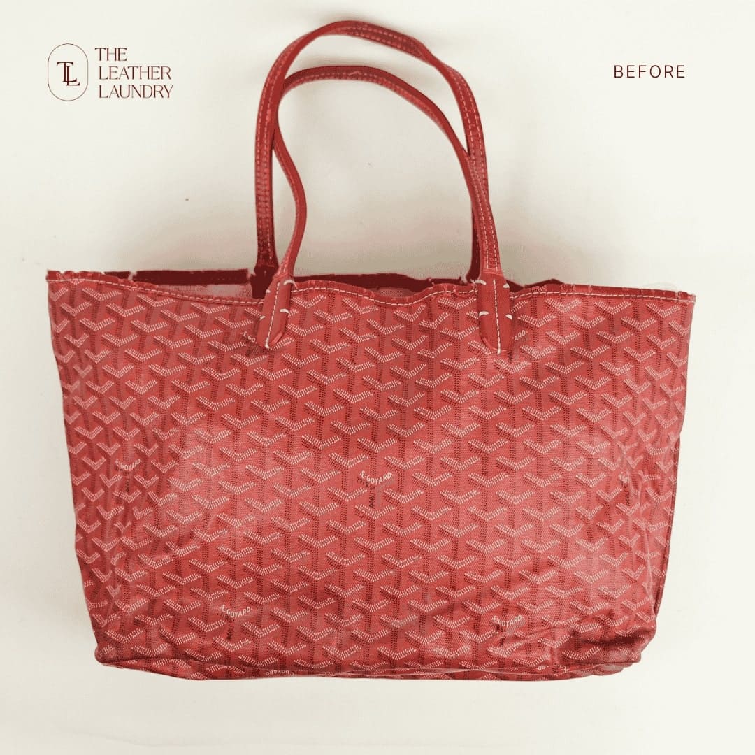 Goyard tote bag to Goyard pouch