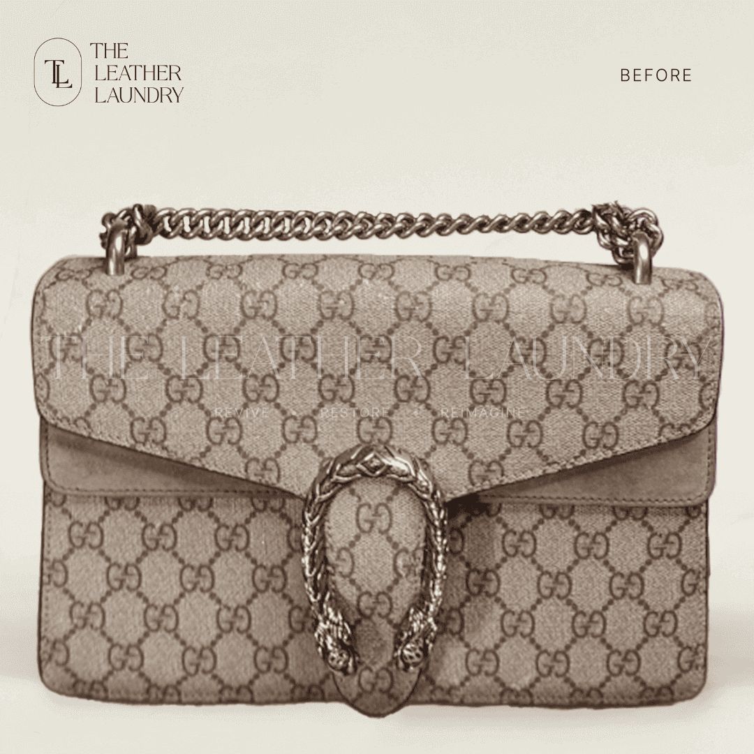 customised leather bag